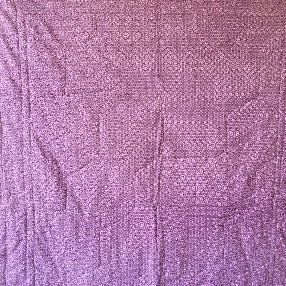 Handmade Quilt. Lilacs
